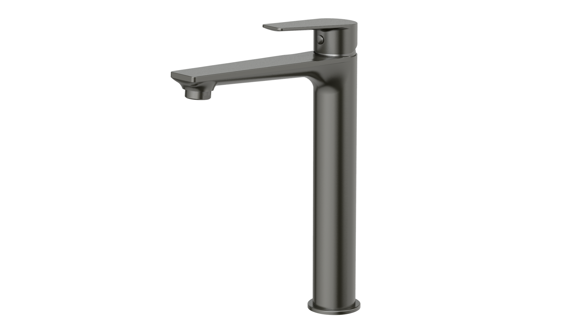 Slika proizvoda ARMAL TOPAZ JED. MIJEŠALICA ZA UMIVAONIK VISOKA 26,3 cm BEZ PILETE GUN METAL BRUŠENA