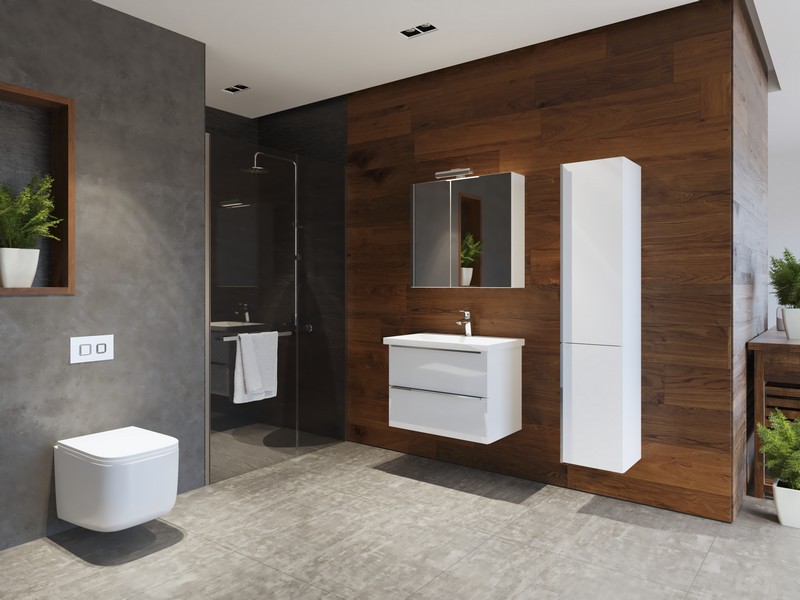 Slika proizvoda ARMAL IBIZA BAZA Š65 VISEĆI ELEMENT - 2 LADICE BIJELA SJAJ 65X43X49 cm
