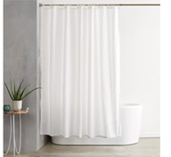 Slika proizvoda TUŠ ZAVJESA 180X200 POLYESTER platnena, bijela