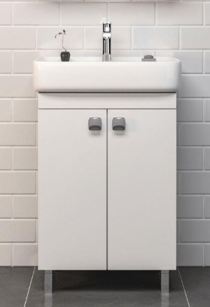 Slika proizvoda ARMAL SIMPLY BAZA Š60 bijela mat; bijela sjaj; 2 vrata; 52,4x37x77 cm;