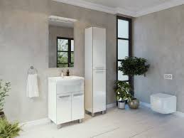 Slika proizvoda ARMAL NEVA 2 55 BAZA NAMJEŠTAJA korpus bijela mat, fronta bijela sjaj; 2 vrata; softclose; 51x30,5x80